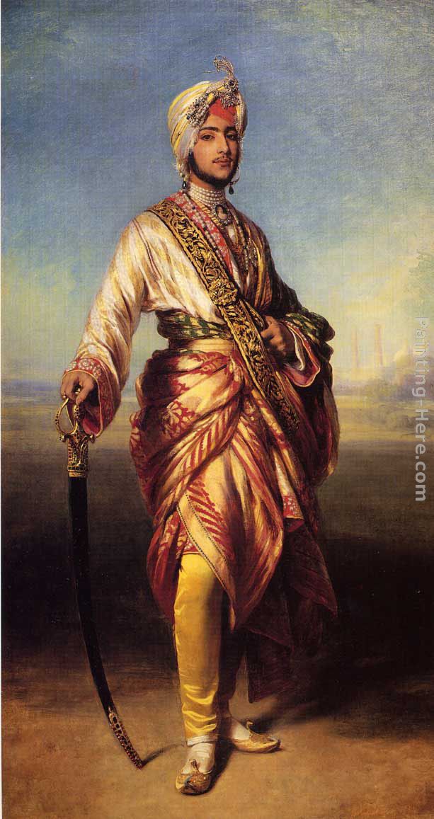 The Maharajah Duleep Singh painting - Franz Xavier Winterhalter The Maharajah Duleep Singh art painting